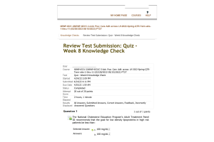 NRNP 6531 Week 8 Knowledge Check; Gastrointestinal, Genitourinary, Endocrine, and Hematologic Conditions; 20 out of 20 Points
