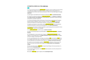 NRNP 6531 Week 11 Final Exam (ALPHABETICAL ORDER Q & A)