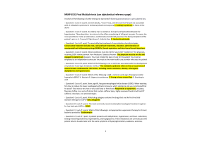 NRNP 6531 Week 11 Final Exam (Alphabetical Reference Page)