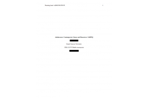 NRS 434VN Topic 3 Assignment; Adolescence; Contemporary Issues and Resources NRS 434VN Topic 3 Assignment; Adolescence; Contemporary Issues and Resources