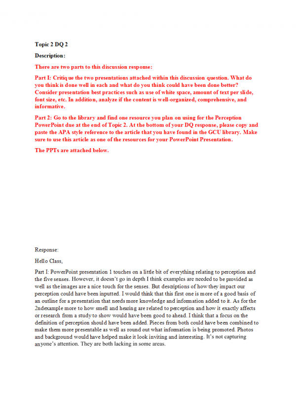 PHI 105 Topic 2 DQ 2 & Responses