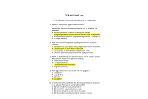 NUR 641 Final Exam