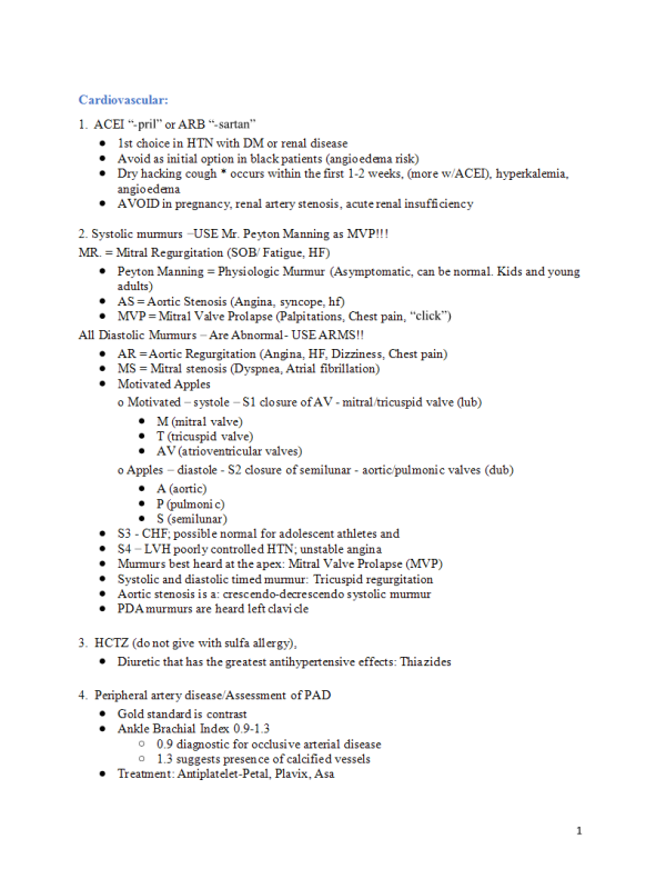 NUR 634 3Ps Expanded Study Guiden