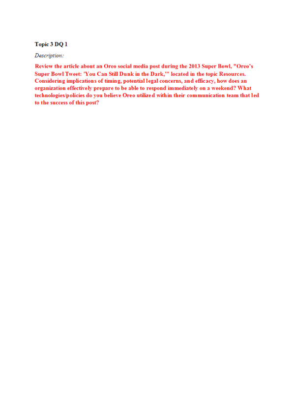 MGT 325 Topic 3 DQ 1