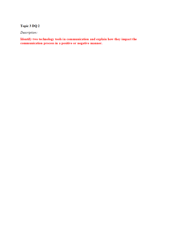MGT 325 Topic 3 DQ 2