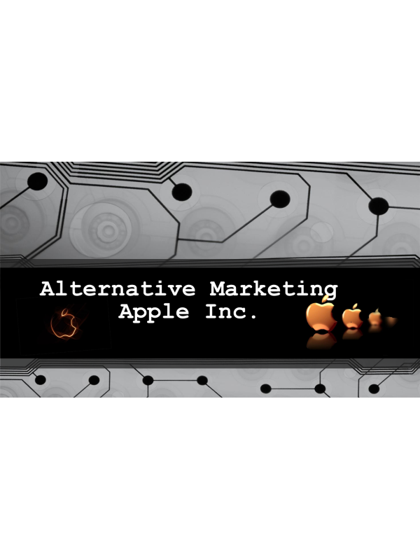 Alternative Marketing - Apple Inc