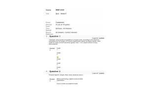 NRNP 6550 Week 9  Knowledge Check (10 out of 10 points)