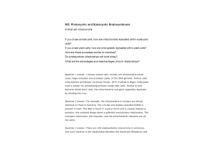 BIOL202 Week 2 Discussion; Prokaryotic and Eukaryotic Endosymbiosis
