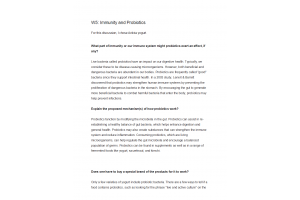 BIOL202 Week 5 Discussion; Immunity and Probiotics