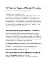 BIOL202 Week 7 Discussion; Gamma Rays and Microbial Genetics
