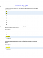 BIOL133 Week 9 Chapter 13 Study Questions