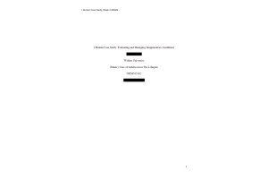 NRNP 6531 Week 2 Assignment; I Human Case Study - Evaluating and Managing Integumentary Conditions