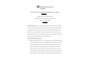 NRNP 6531 Week 2 Assignment; i-Human Case Study; Evaluating and Managing Integumentary Conditions