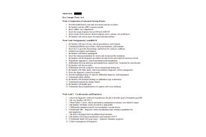 NRNP 6531 Week 6 Midterm Exam - Key Concepts Week 1 to 6