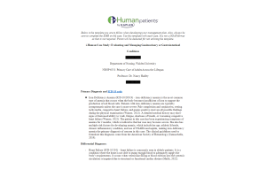 NRNP 6531 Week 7 Assignment; i-Human Case Study; Evaluating and Managing Genitourinary or Gastrointestinal Conditions