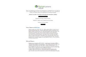 NRNP 6531 Week 9 Assignment; i-Human Case Study Evaluating and Managing Musculoskeletal Conditions