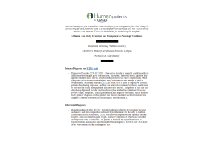 NRNP 6531 Week 10 Assignment; i-Human Case Study Evaluation and Management of Neurologic Conditions