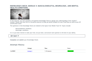 NRNP 6531 Week 10 Knowledge Check Quiz; Score 20 out of 20