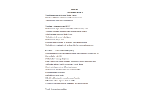 NRNP 6531 Week 11 Final Exam - Key Concepts Week 1 to 11