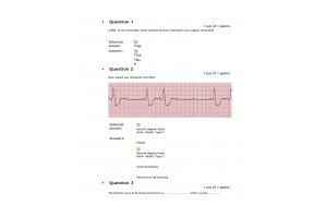 PRAC 6568 Week 4 Quiz; HEENT, Cardiac, and Pulmonary Procedures (Score 10 out of 10 Points) PRAC 6568 Week 4 Quiz; HEENT, Cardiac, and Pulmonary Procedures (Score 10 out of 10 Points)