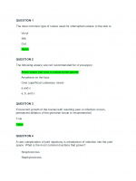 PRAC 6568 Week 7 Quiz; Musculoskeletal, Neurological, and Dermatological Procedures (10 out of 10)