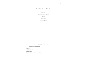 PRAC 6635 Week 4 Assignment 1; Clinical Hour and Patient Logs