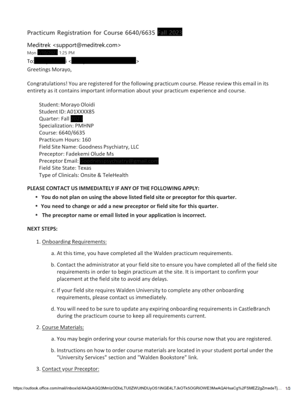 PRAC 6635 Week 10 Assignment 2; Practicum Plan