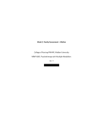 NRNP 6645 Week 2 Assignment; Family Assessment - Mother