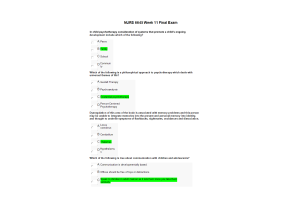 NRNP 6645 Week 11 Final Exam