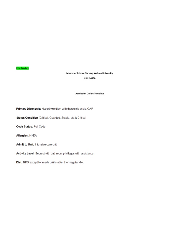 NRNP 6550 Week 8 i-Human Case Study ErinBradley